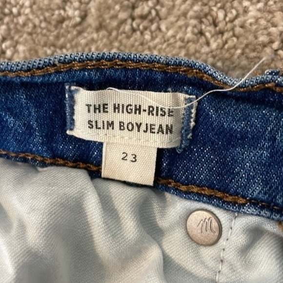 Madewell High Rise Slim Boyfriend Jeans - Picture 6 of 9